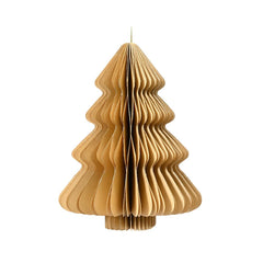 Decoris Hanging Paper Foldable Tree with Magnetic Closure 20cm - Sand