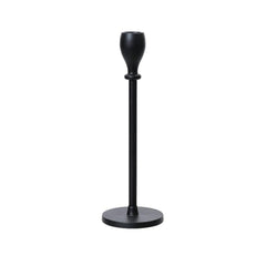 Decoris Aluminium Candleholder 25cm - Black Matt