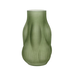 Decoris Glass Opaque Vase 25cm - Rosemary Mint