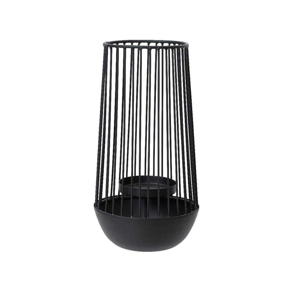 Decoris Iron Lantern 11 x 22cm - Black