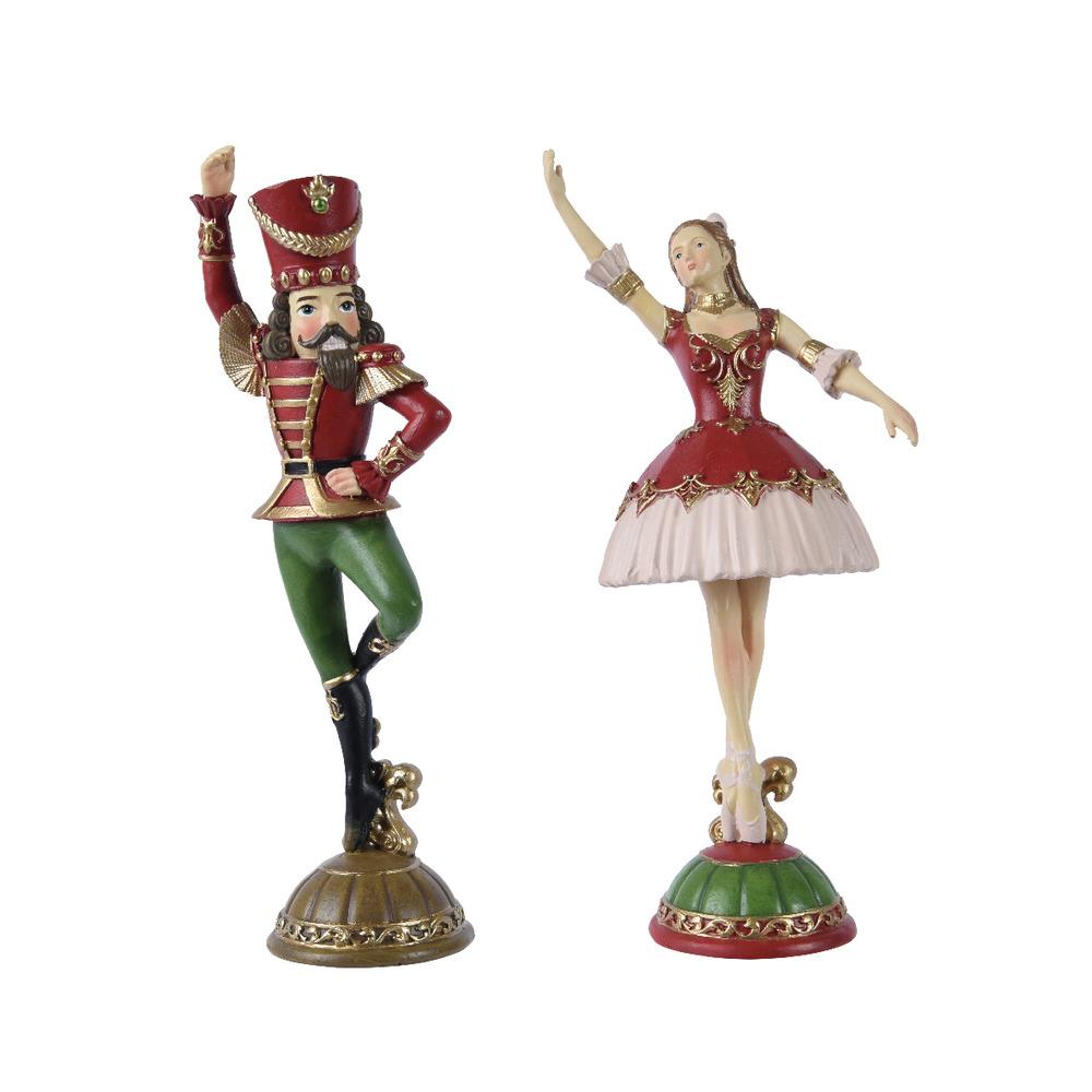 Decoris Polyresin Dancing Figure 20cm - 2 Assorted