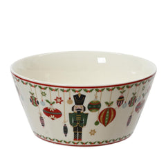 Kitchen Goods Porcelain Bowl with Nutcracker Pattern 13cm