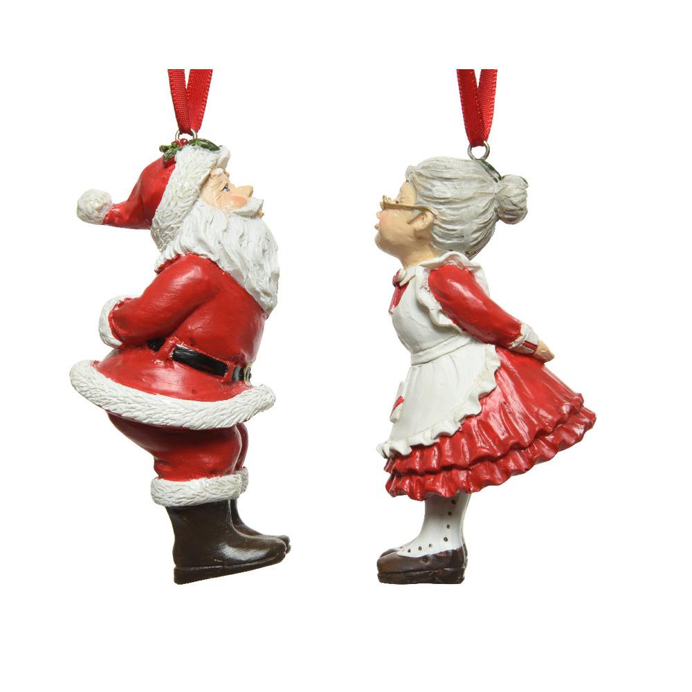 Decoris Hanging Kissing Figure 10cm - 2 Assorted