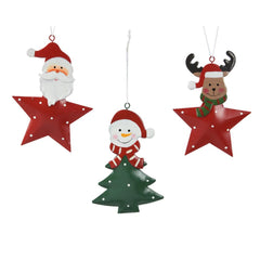 Decoris Hanging Iron Figure 12cm - 3 Assorted