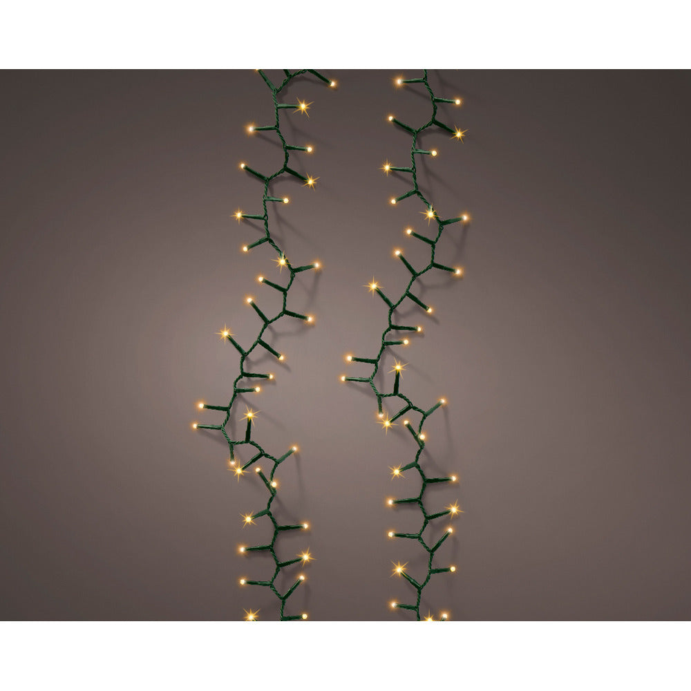 Lumineo Soft Glow Compact Twinkle 1000 Led String Lights 11m - Green/Warm White