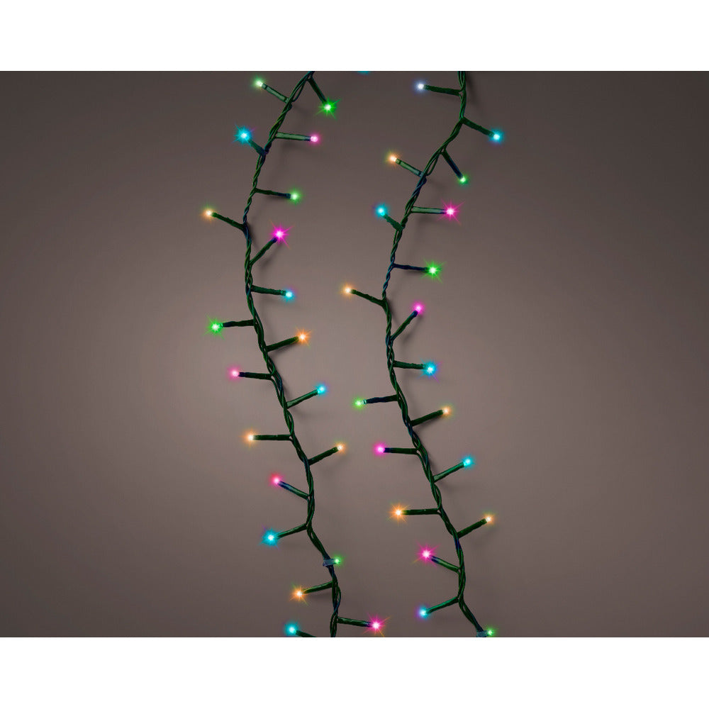 Lumineo Compact Twinkle 1000 Led String Lights 22.5m - Green/Soft Multicolour