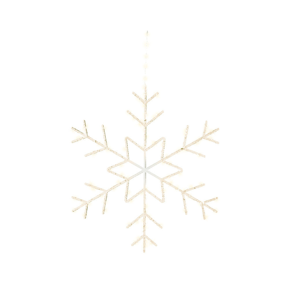 Lumineo BO Micro-Led Hanging Snowflake 60cm - Warm White