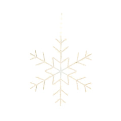 Lumineo BO Micro-Led Hanging Snowflake 60cm - Warm White