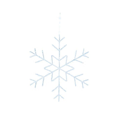 Lumineo BO Micro-Led Hanging Snowflake 60cm - Cool White