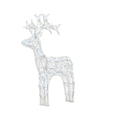 Lumineo Led Acrylic Reindeer with Flashing Effect 89cm - Cool White