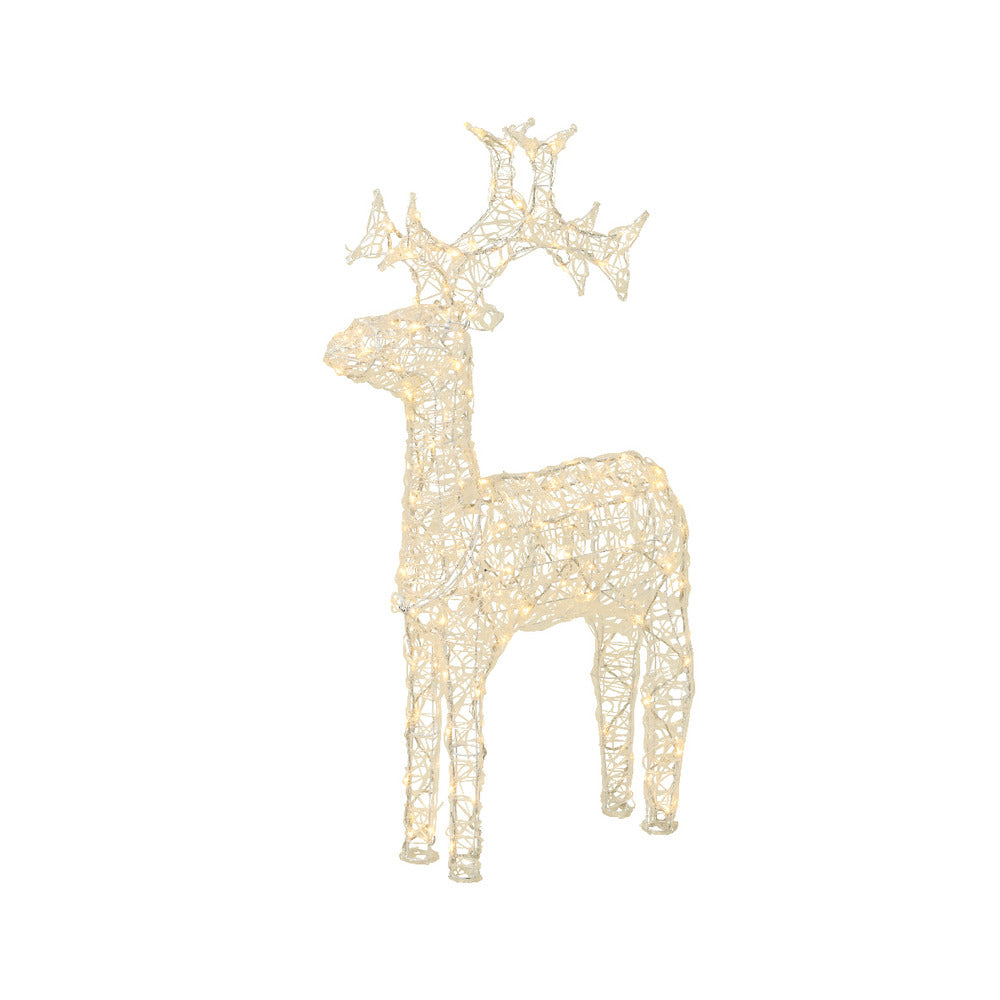 Lumineo Led Acrylic Reindeer with Flashing Effect 116cm - Warm White