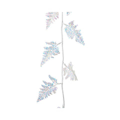 Decoris Plastic Garland with Glitter 10 x 120cm - Iridescent,