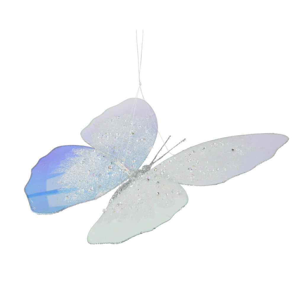 Decoris Hanging Acrylic Butterfly with Beads 28cm - Iris,