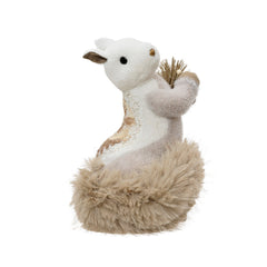 Decoris Foam Squirrel with Faux Fur and Pinecone 25cm,