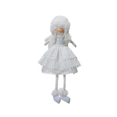 Decoris Polyester Angel with Dangling Legs 53cm - White,