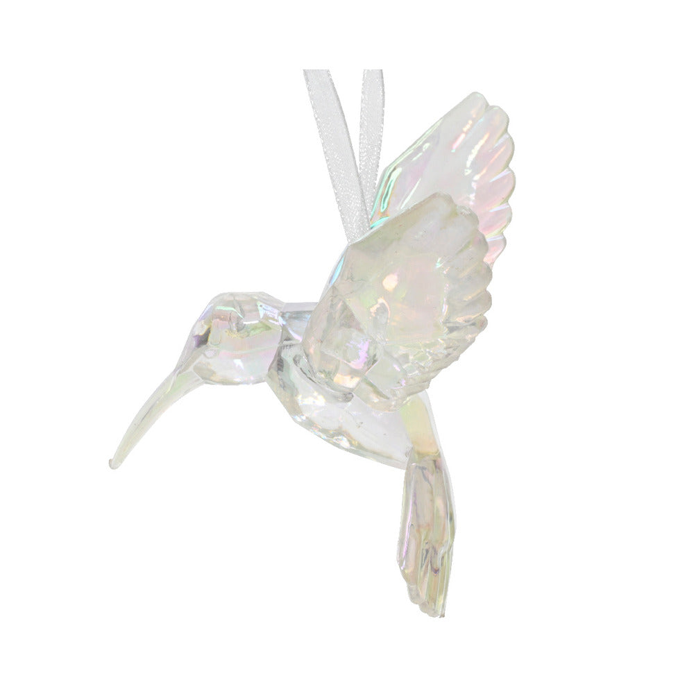Decoris Hanging Acrylic Hummingbird 10cm - Iris,