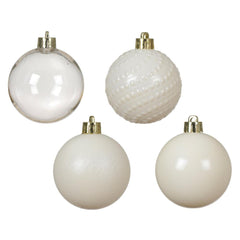 Decoris Shatterproof Bauble Pack of 7 Pieces 6cm - Iris