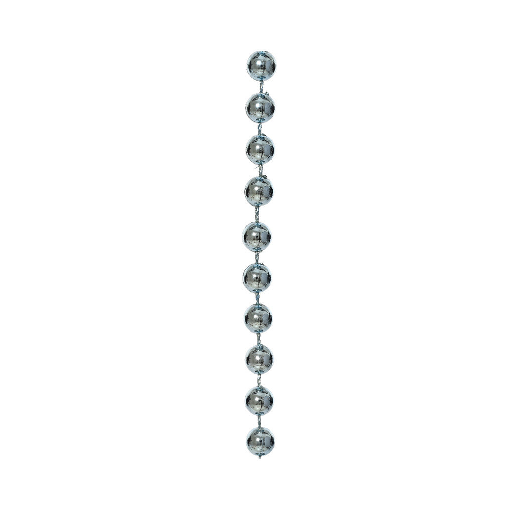 Decoris Plastic Beaded Garland 10m - Blue Ice,