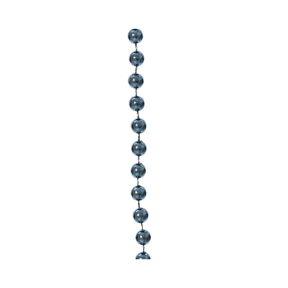Decoris Plastic Beaded Garland 10m - Night Blue,