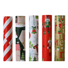 Decoris Gift Wrapping Paper 70 x 500cm - 5 Assorted,
