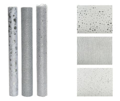 Decoris Polyester Fabric Mesh 35 x 200cm - 3 Assorted Silver,