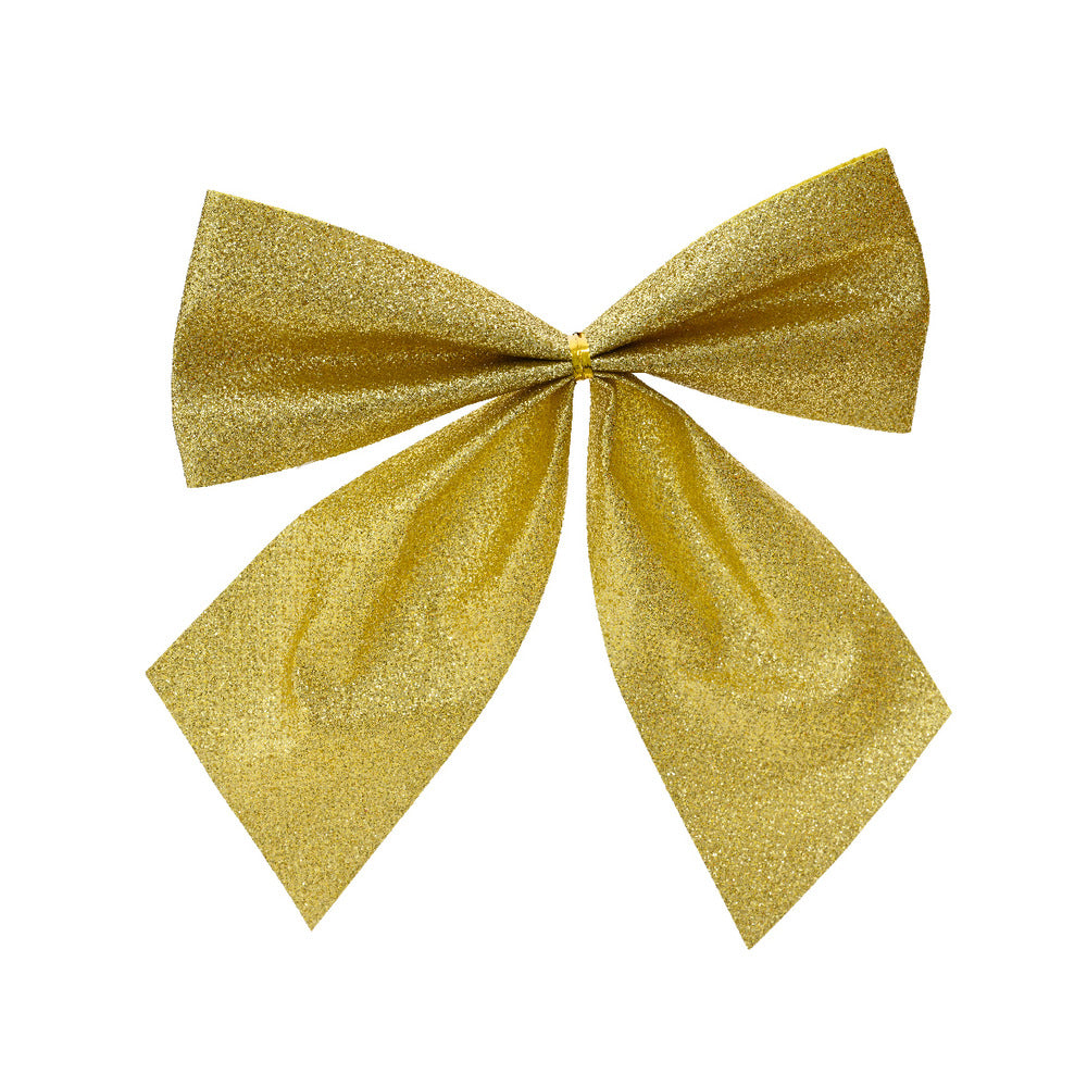 Decoris Hanging Bow Set of 5 Pieces - Light Gold,