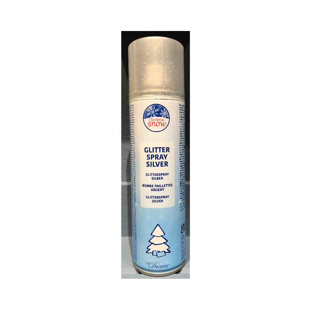 Decoris Silver Glitter Spray 200ml,