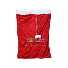 Decoris Polyester Christmas Gift Sack with Pompom 50 x 70cm,