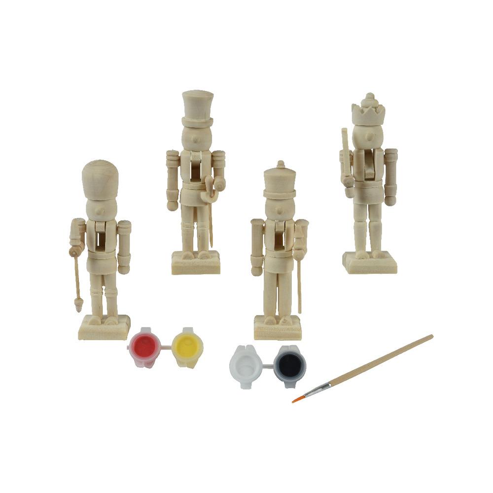 Pinewood Nutcracker Box of 4 Paint Set