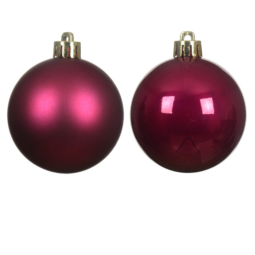 Decoris Shatterproof Bauble Box of 6 Pieces 6cm - Pomegranate,