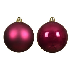 Decoris Shatterproof Bauble Box of 6 Pieces 8cm - Pomegranate,