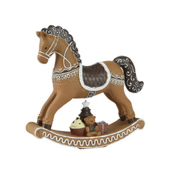 Decoris Polyresin Cake Rocking Horse 20 x 20cm,