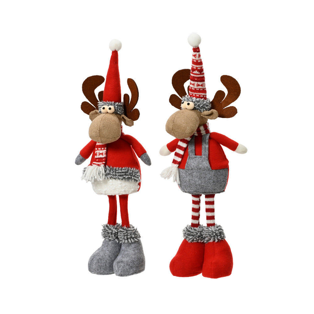 Decoris Polyester Standing Deer 50cm - 2 Assorted,