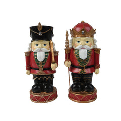 Decoris Polyresin Chubby Nutcracker 26cm - 2 Assorted,