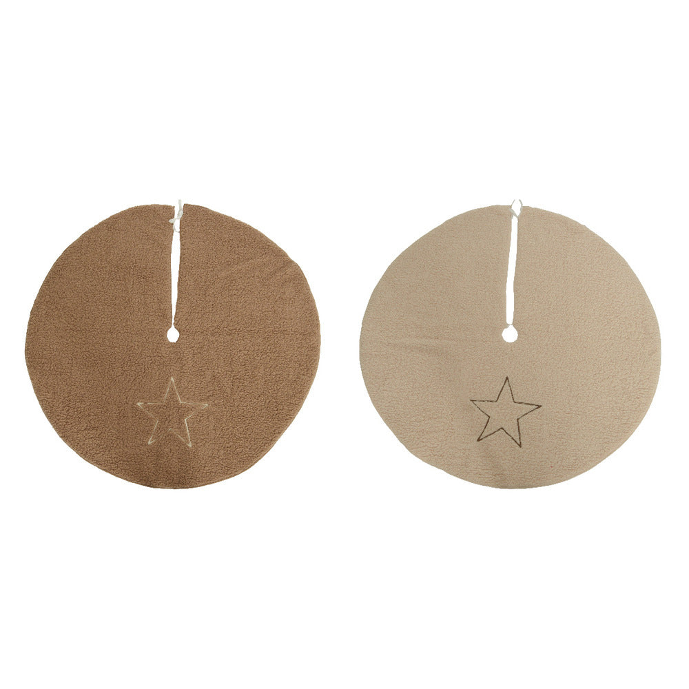 Decoris Polyester Tree Skirt with Star 100cm - 2 Assorted,