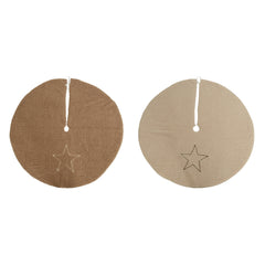 Decoris Polyester Tree Skirt with Star 100cm - 2 Assorted,