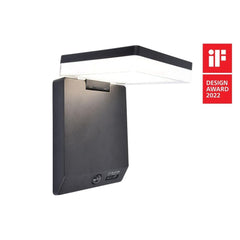 Lutec Moze Smart Solar Led Wall Light 4000K - Matt Black