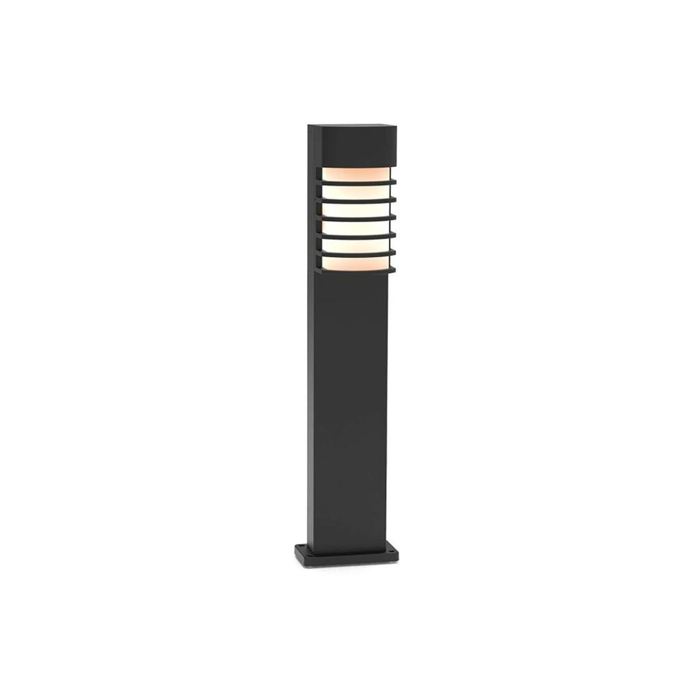 Lutec Fulton Bollard Light with E27 Socket - Black