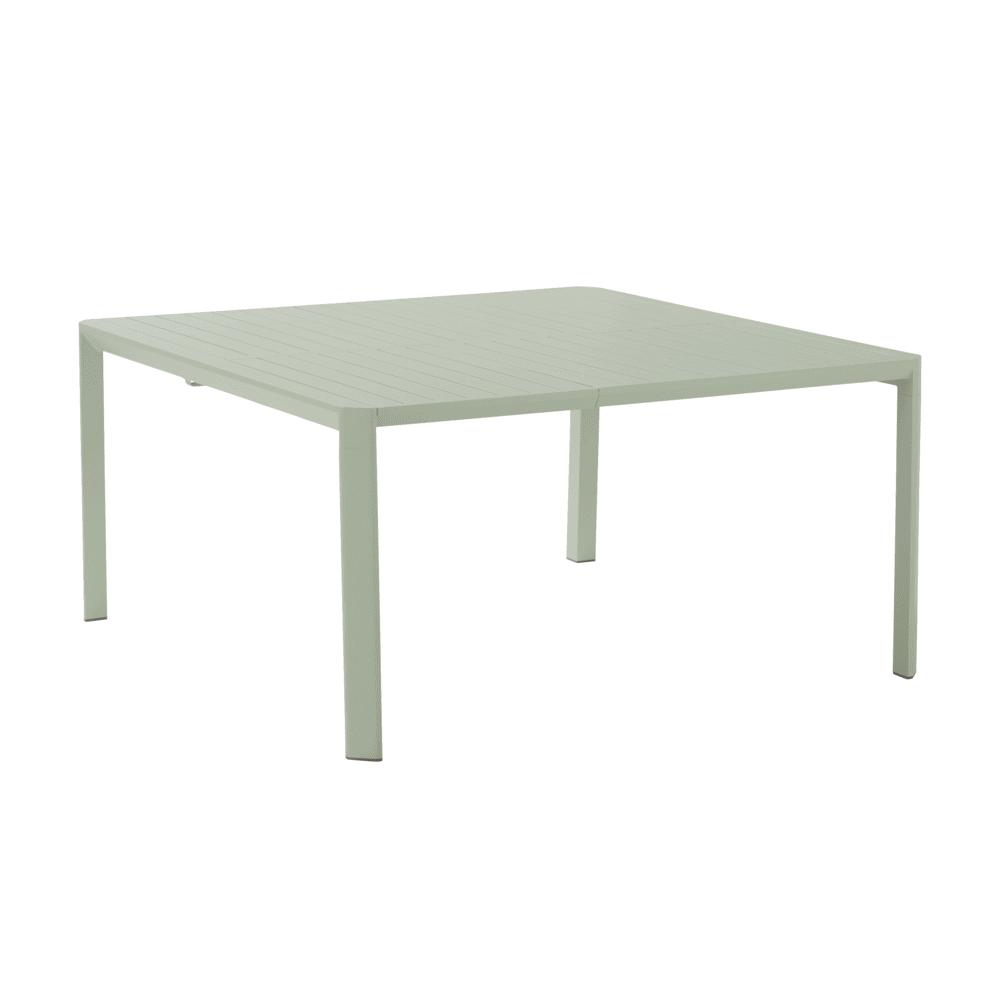 Naterial Idaho Extendable Dining Table Aluminium 6/8 Persons 97/149x149cm Sage