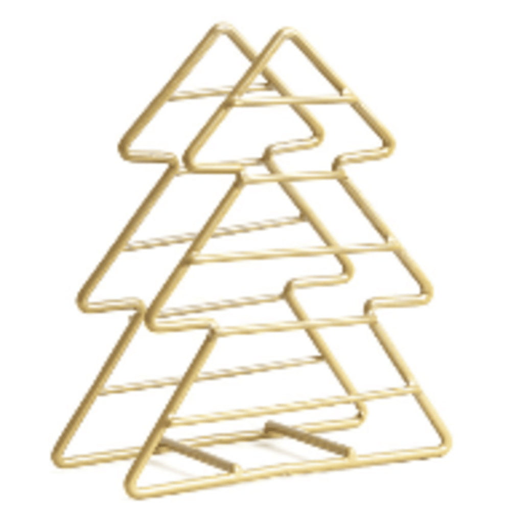 Homla Let It Snow Napkin Stand Gold 12X10X5 cm