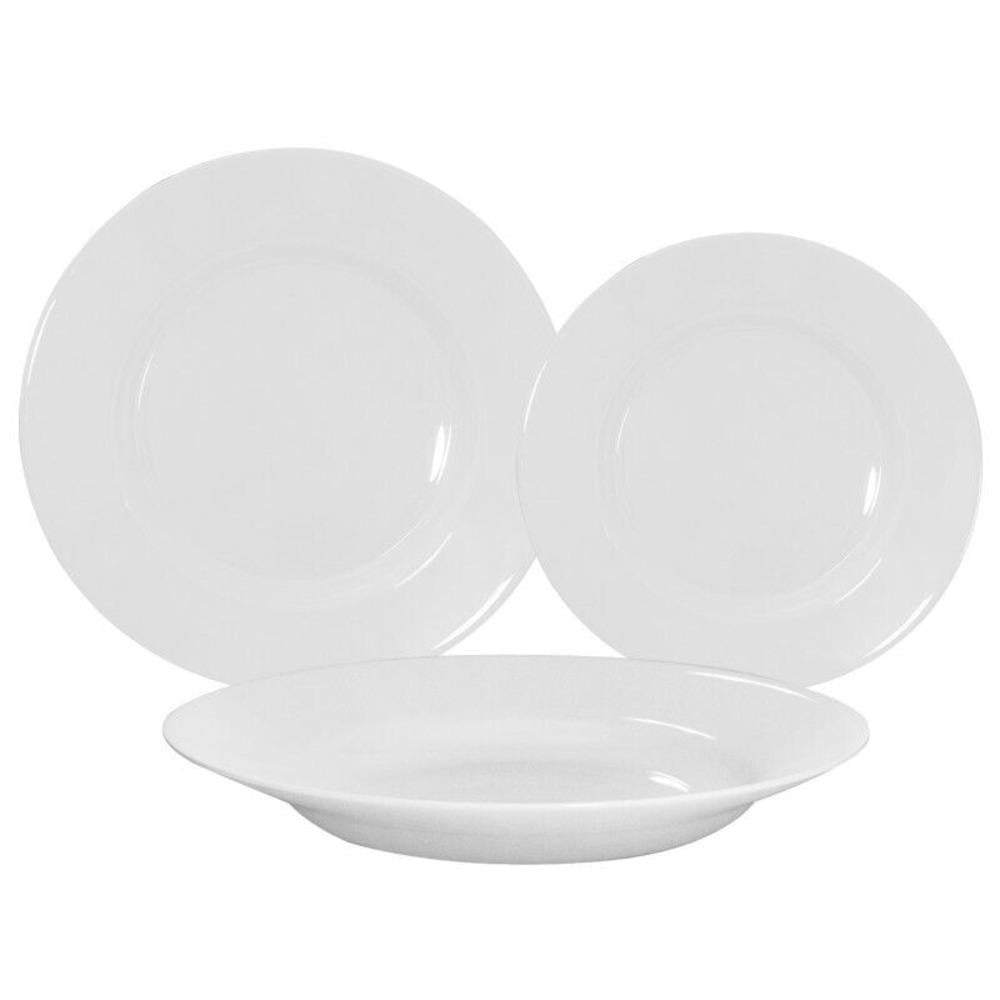 Everyday Dinner Set 18 pcs  - White ,