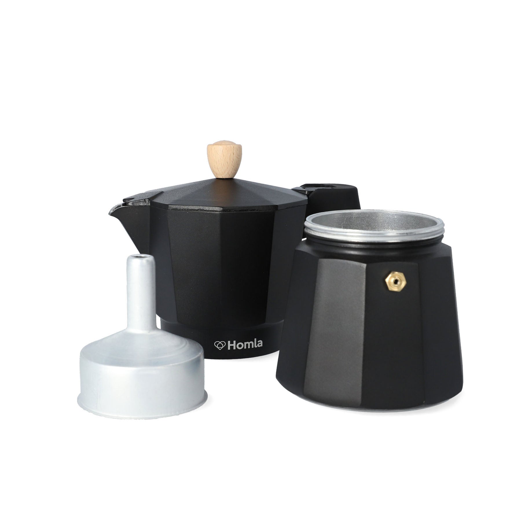 Homla Mia Mokka Coffee Maker Black 6 Cup