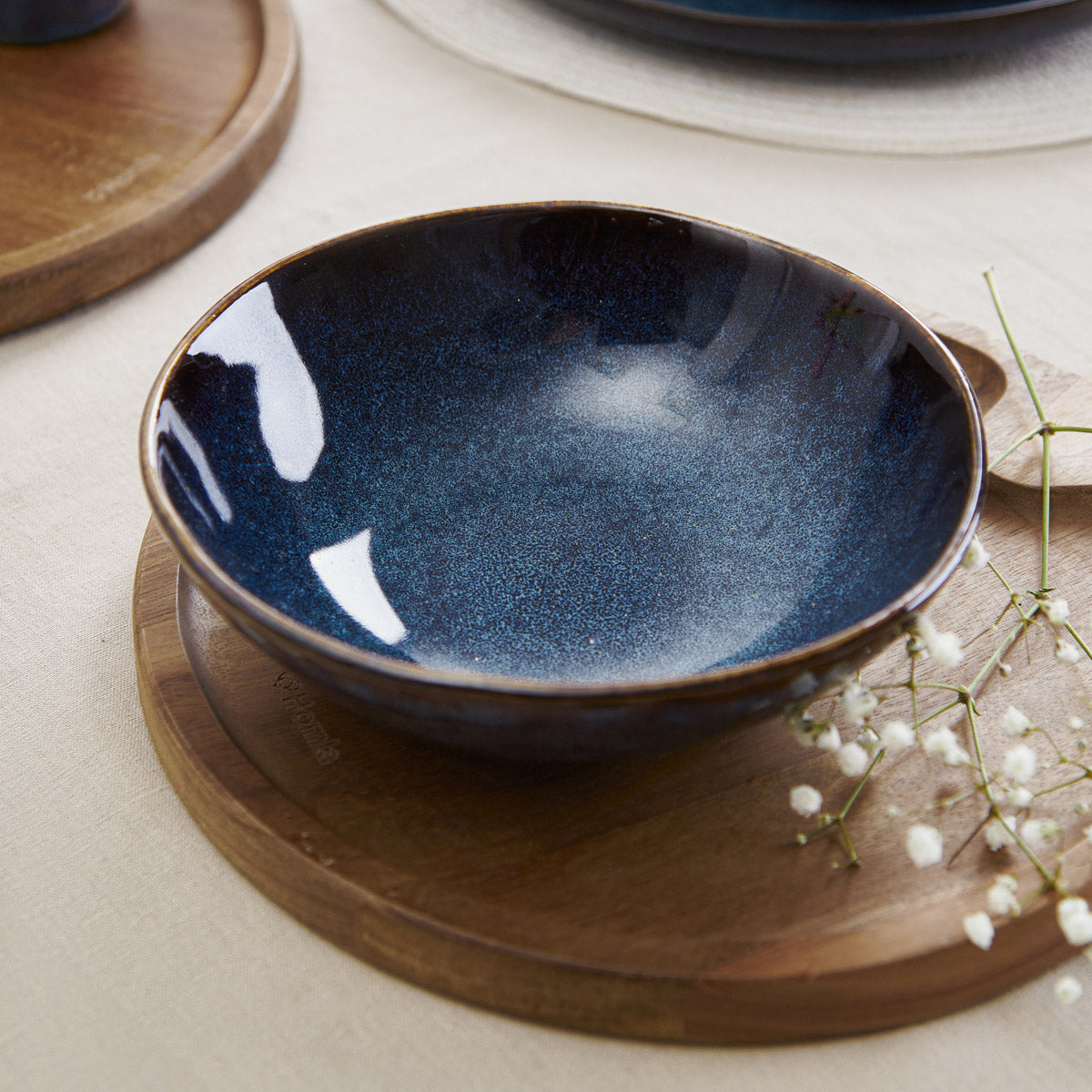 Homla Casper Bowl Navy Blue 17X6 cm