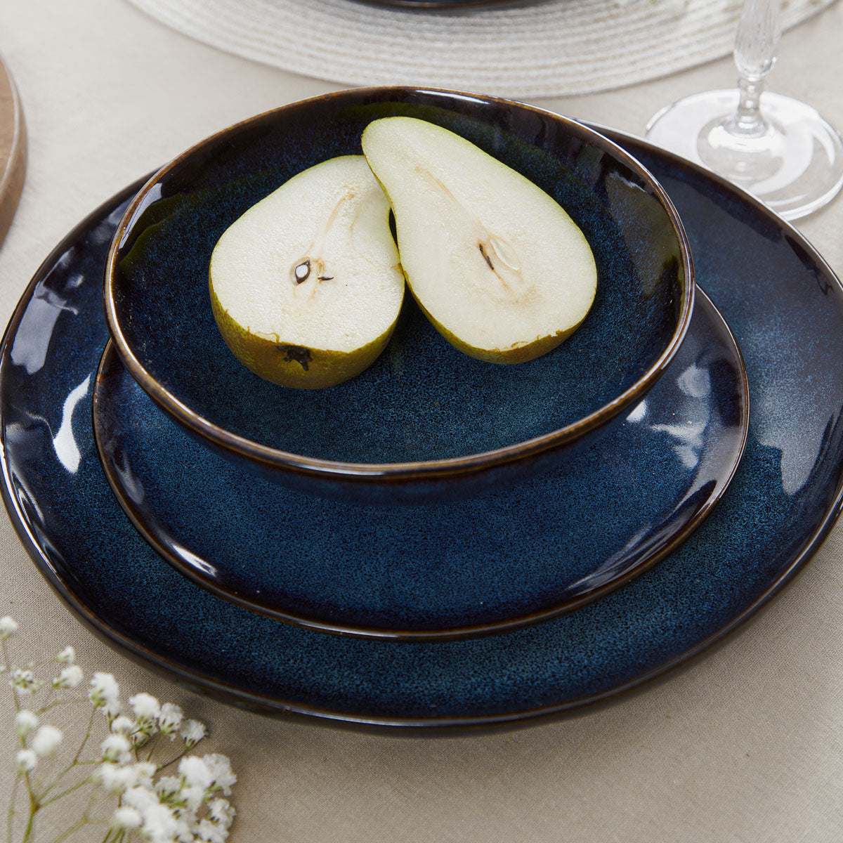Homla Casper Bowl Navy Blue 17X6 cm