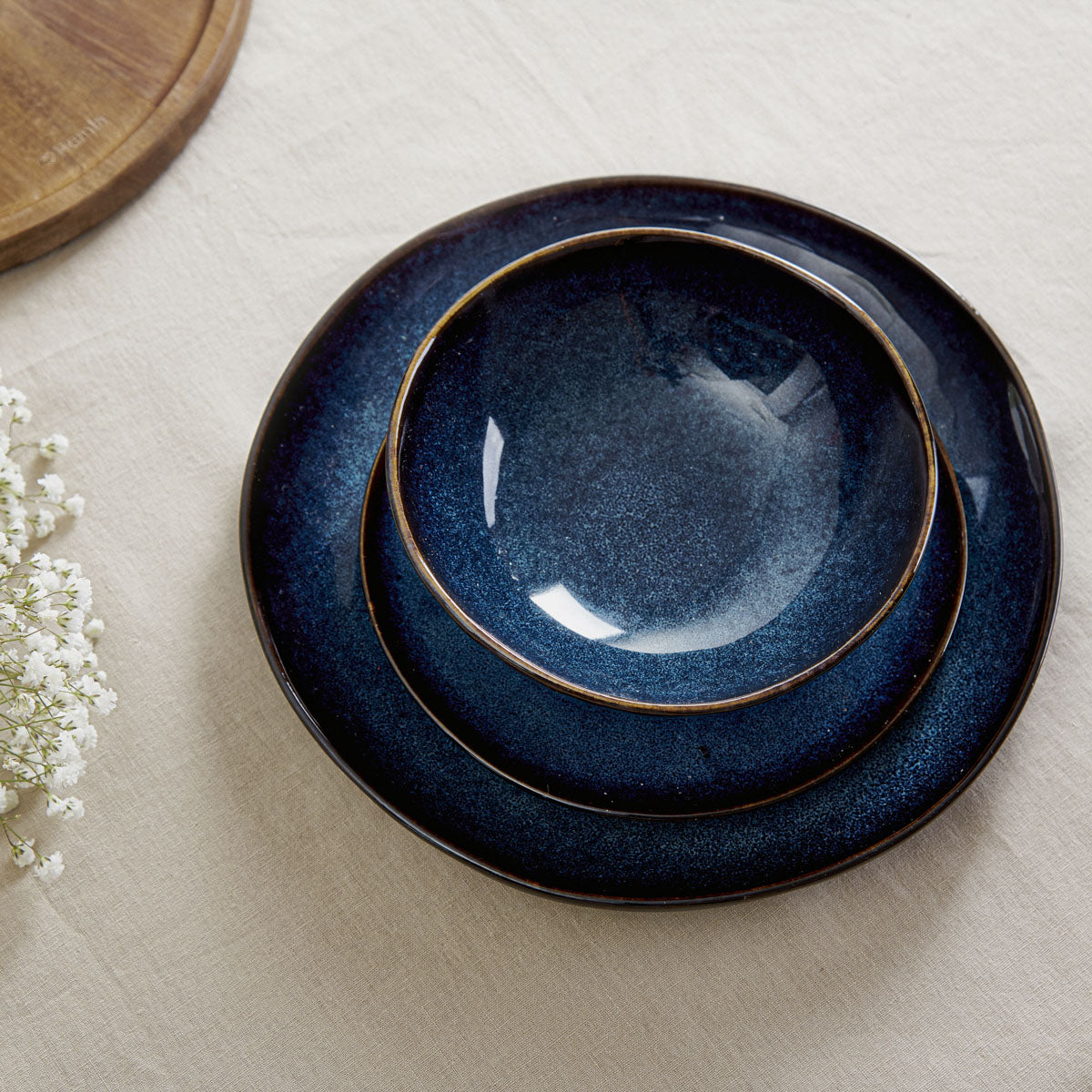 Homla Casper Bowl Navy Blue 17X6 cm