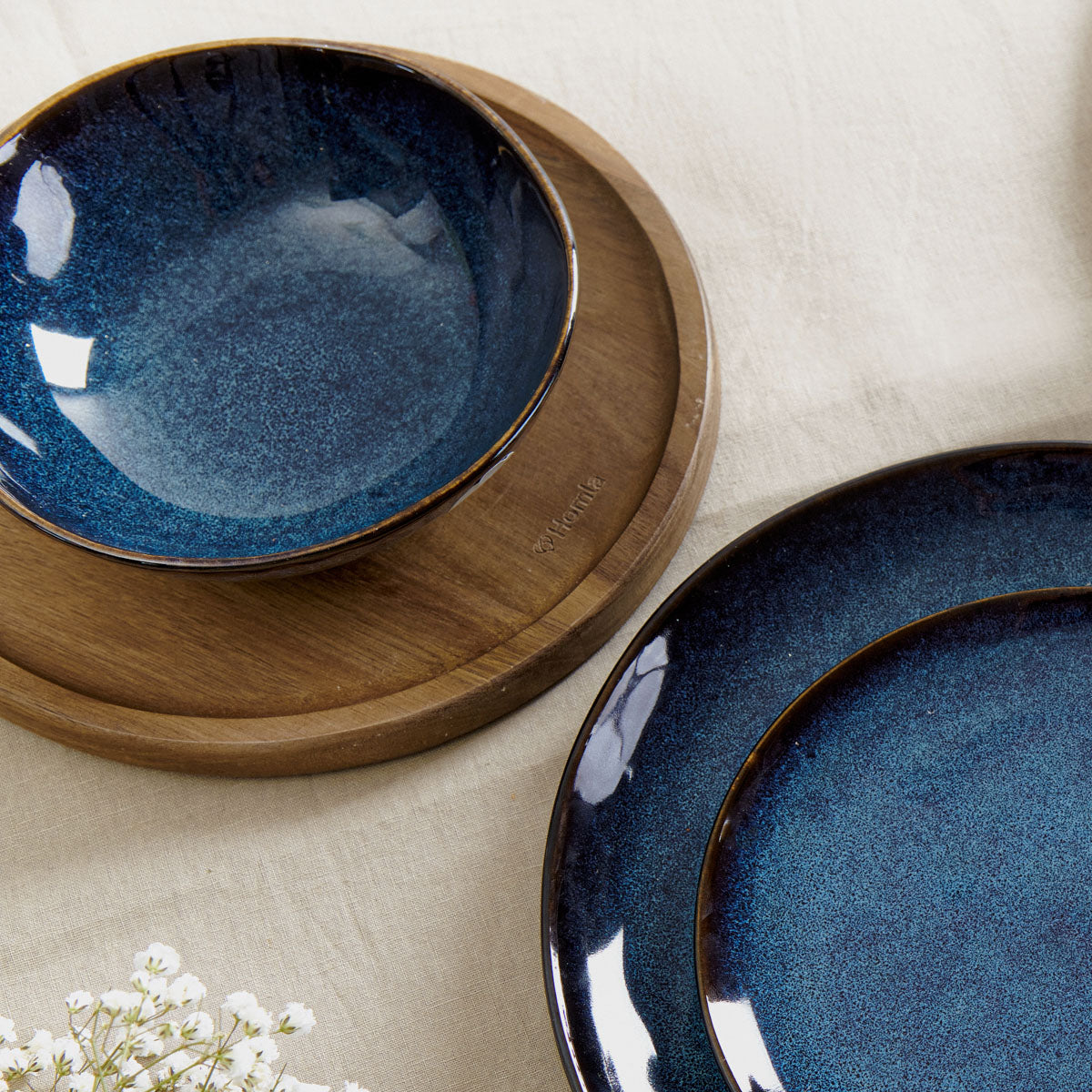 Homla Casper Bowl Navy Blue 17X6 cm