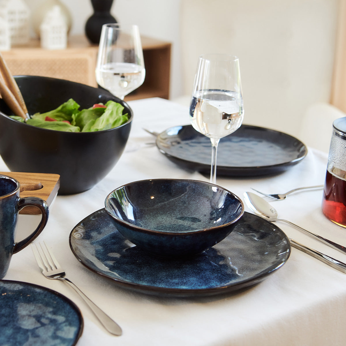 Homla Casper Bowl Navy Blue 17X6 cm