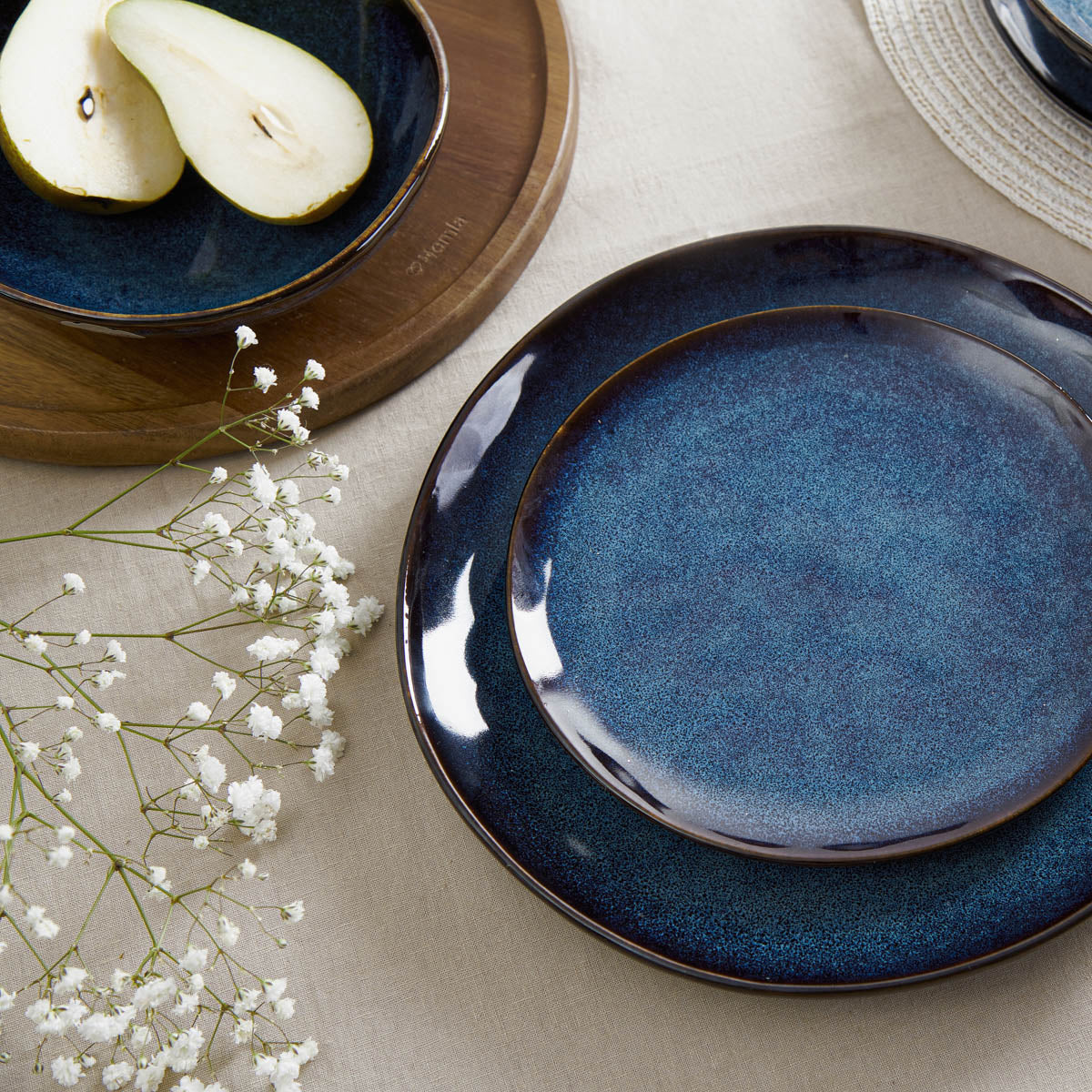 Homla Casper  Dinner Plate Navy Blue 27 cm