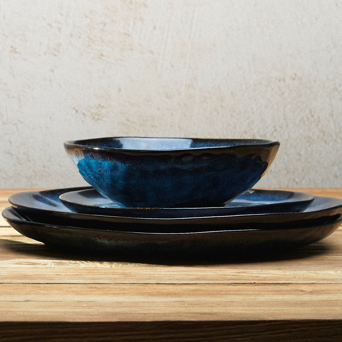 Homla Casper  Dinner Plate Navy Blue 27 cm