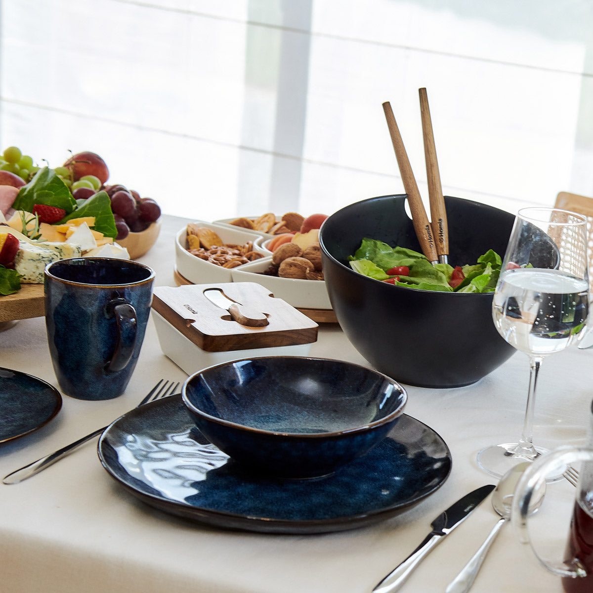 Homla Casper  Dinner Plate Navy Blue 27 cm